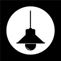 Lamp icon vector