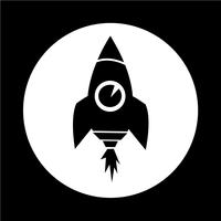 Rocket icon vector