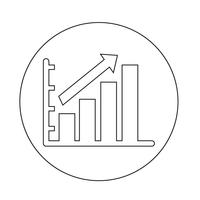 diagrama gráfico icono vector