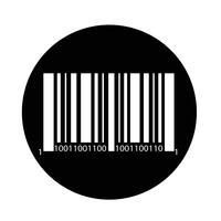 Bar code icon vector