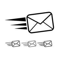 email and mail icon vector