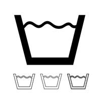 laundry symbol icon vector