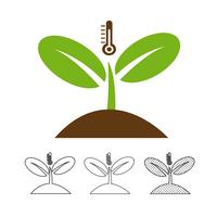 Vector icono de planta