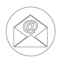 icono de sobre de correo electrónico vector