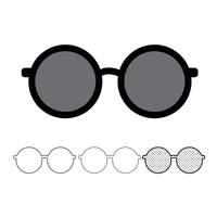 Vector icono de gafas