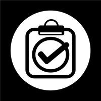 Clipboard  icon vector