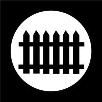 fence icon vector