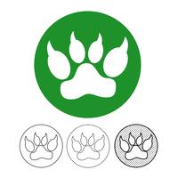 Animal footprint Icon Vector