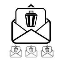 email and mail icon vector