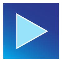 button video player icon vector