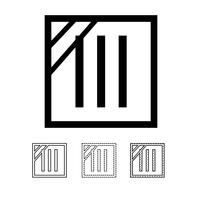 vector de icono de símbolo de lavandería