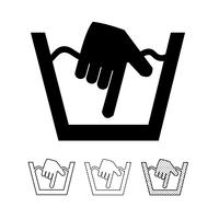 laundry symbol icon vector