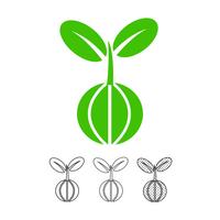 Plant tree icon vector