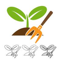 Vector icono de planta