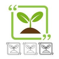 Plant tree icon vector