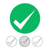 Check mark icon vector