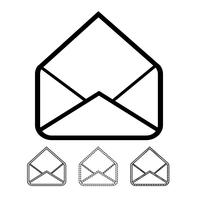 email and mail icon vector