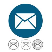 email and mail icon vector