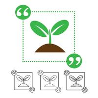 Plant tree icon vector