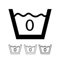 laundry symbol icon vector