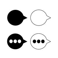 speech bubble icon vector