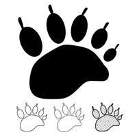 Animal footprint Icon Vector