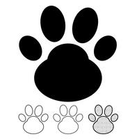 Animal footprint Icon Vector