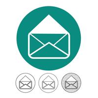 email and mail icon vector