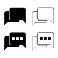 speech bubble icon vector