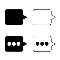 speech bubble icon vector