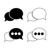 speech bubble icon vector