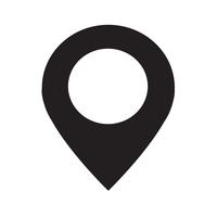 Pin sign Location icon vector