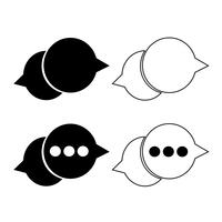 speech bubble icon vector