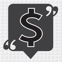 Dollar sign money icon vector