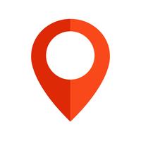 Pin sign Location icon vector