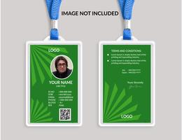 Green Awesome ID card template