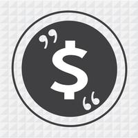 Dollar sign money icon vector