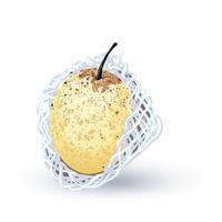 Pear vector on white background.