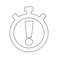 Sign of stopwatch icon vector