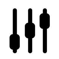 Sign of control icon vector