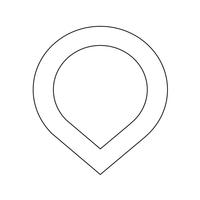 map pointer gps icon vector