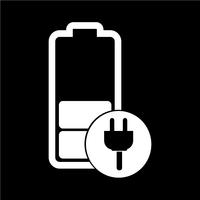 Sign of battery icon vector