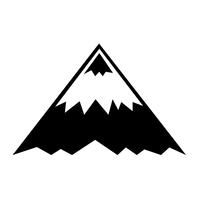 Sign of Mountain icon vector