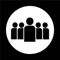 Sign of People Icon vector