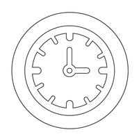 Icono de signo de tiempo vector