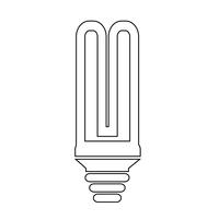 Sign of Bulb icon vector