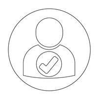 Sign of User Icon vector