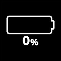 Sign of battery icon vector