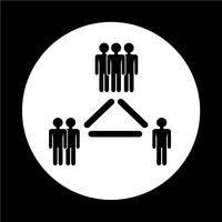 people network icon vector