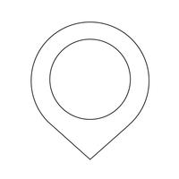 map pointer gps icon vector